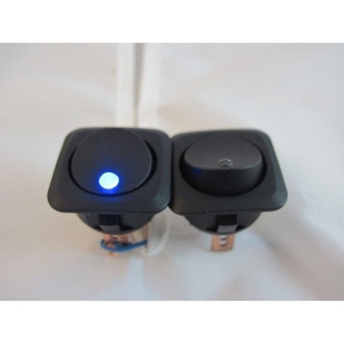 Comutator auto rotund Pornit/Oprit 12-24V cu indicator LED de functionare 